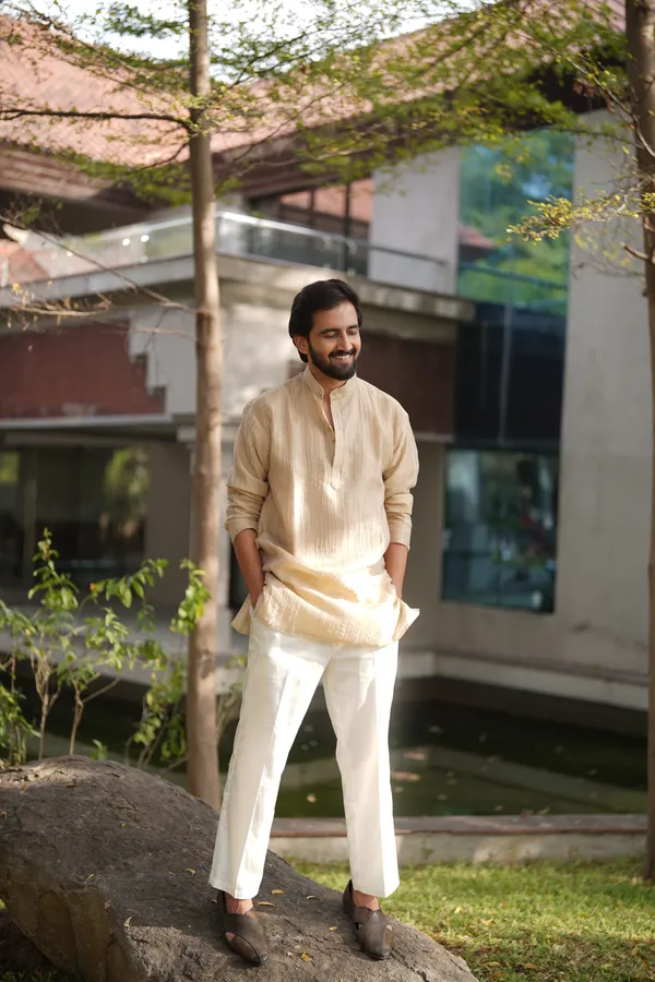 Golden_tissu_fabric_kurta_full_set