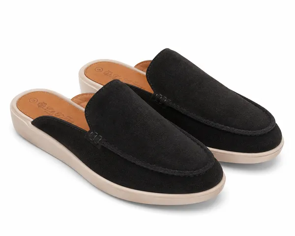 Men's_Black_Textured_Slip-On_Loafers