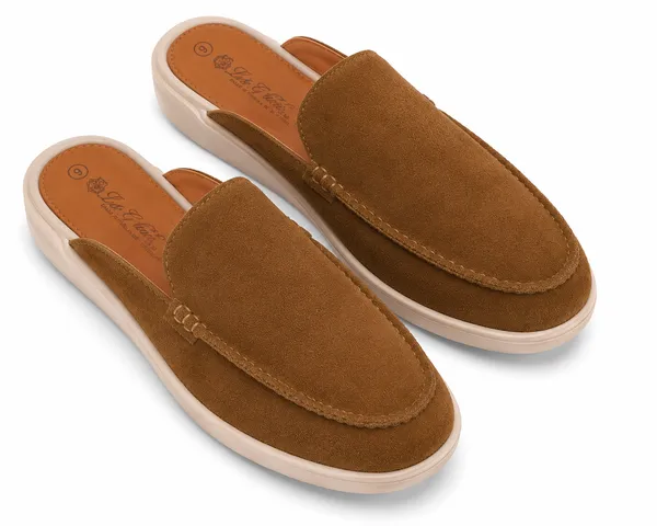 Men's_Brown_Textured_Slip-On_Loafers
