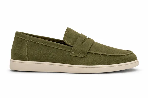 Men's_Green_Textured_Casual_Loafers