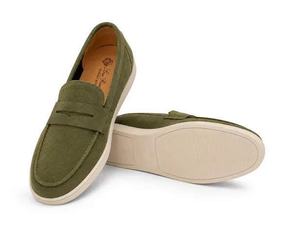 Men's_Green_Textured_Casual_Loafers