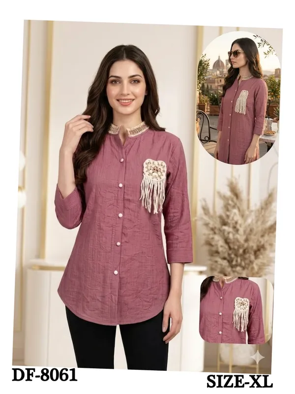 Mauve_Cotton_Embellished_Button_Down_Shirt_For_Women