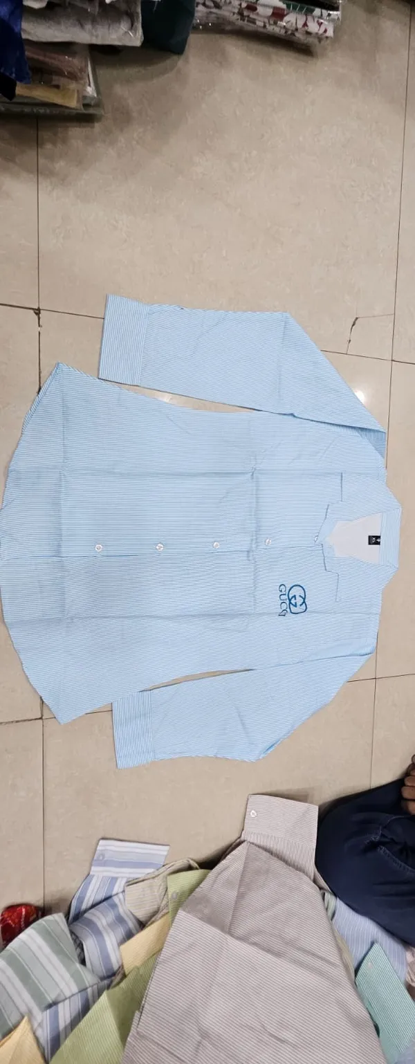 Blue_Crepe_Striped_Regular_Full_Sleeve_Formal_Shirt_For_Women
