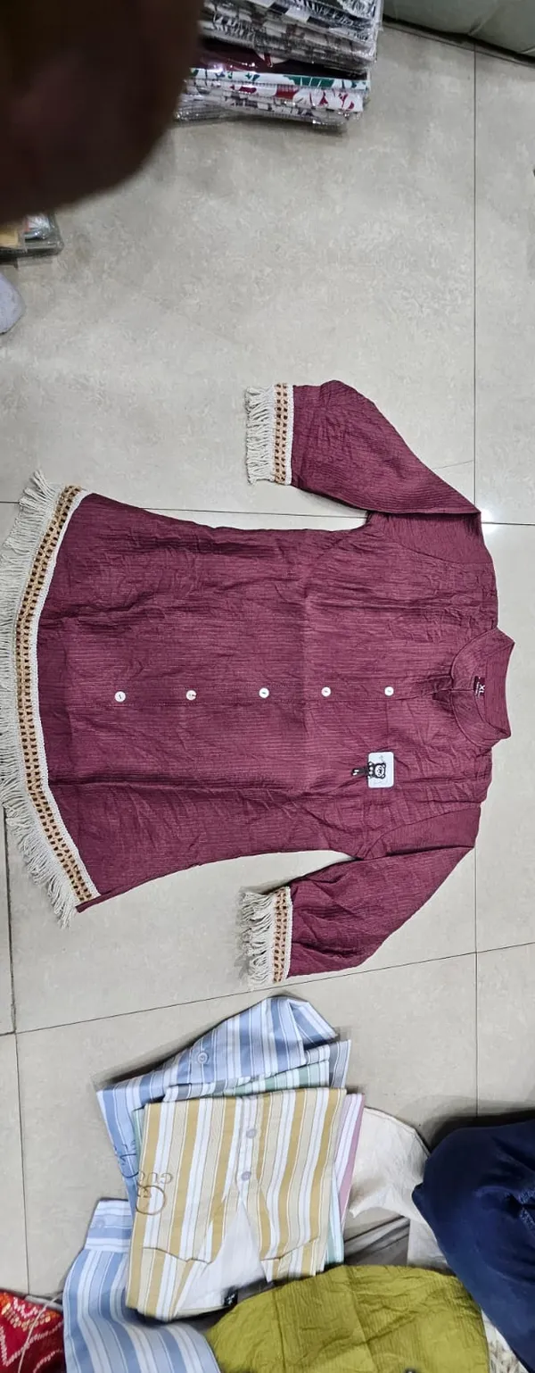 Brown_Crepe_Relaxed_Embroidered_Kurta_For_Women