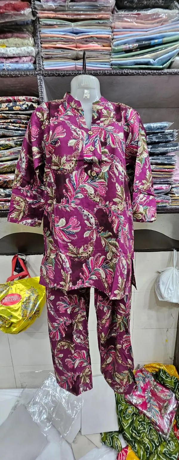 Purple_Cotton_Relaxed_Paisley_Print_Kurta_Pajama_Set_For_Women