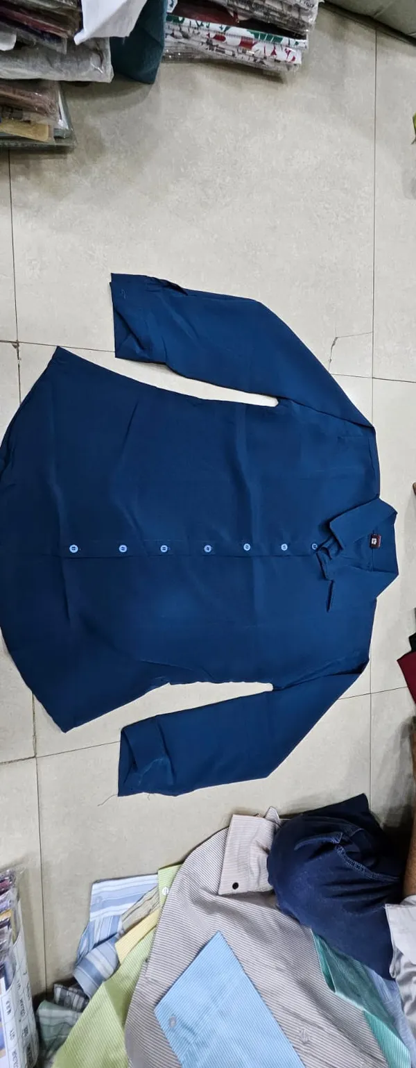 Navy_Blue_Crepe_Regular_Full_Sleeve_Shirt_For_Women