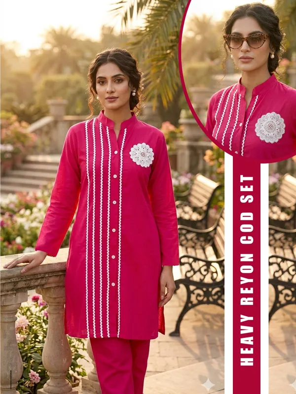 Pink_Rayon_Embroidered_Straight_Kurta_With_Pants_Set_For_Women