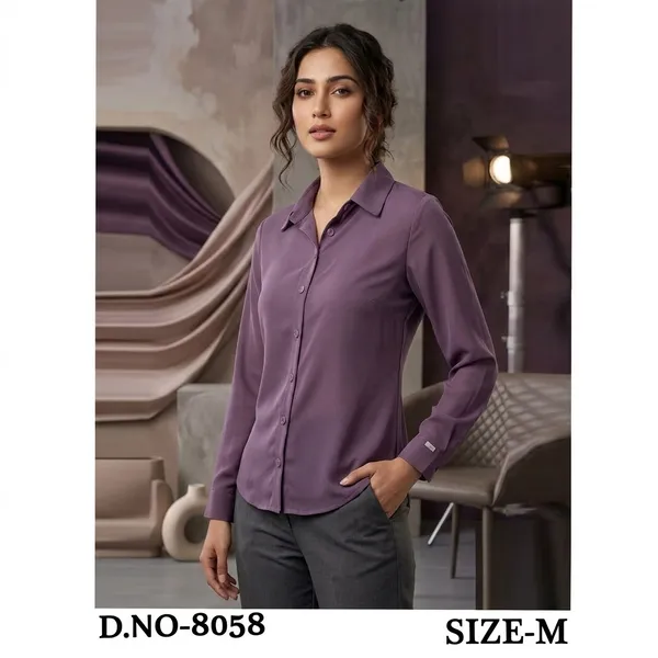 Purple_Polyester_Full_Sleeve_Formal_Shirt_For_Women