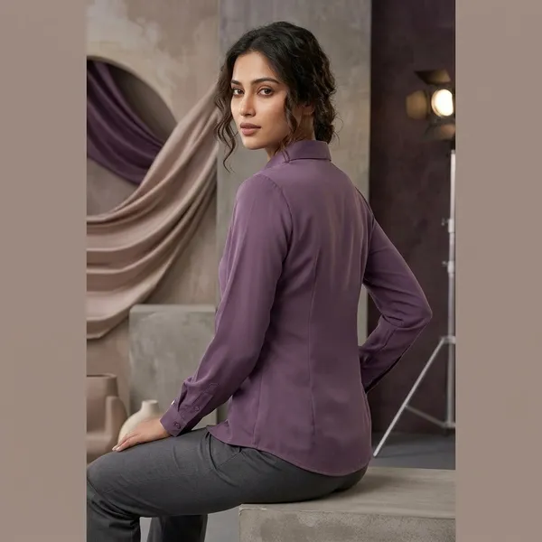 Purple_Polyester_Full_Sleeve_Formal_Shirt_For_Women