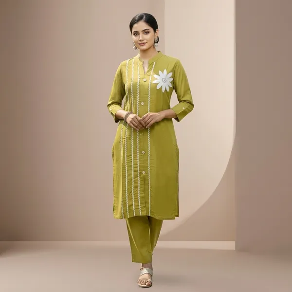 Olive_Green_Rayon_Straight_Embroidered_Kurta_Set_For_Women