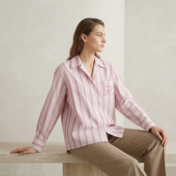 Pink_White_Striped_Cotton_Relaxed_Shirt_For_Women