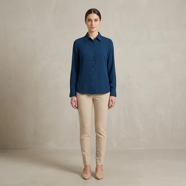 Navy_Blue_Crepe_Regular_Full_Sleeve_Shirt_For_Women