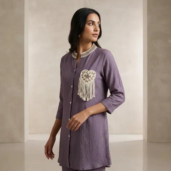 Purple_Crepe_Relaxed_Embellished_Kurta_For_Women