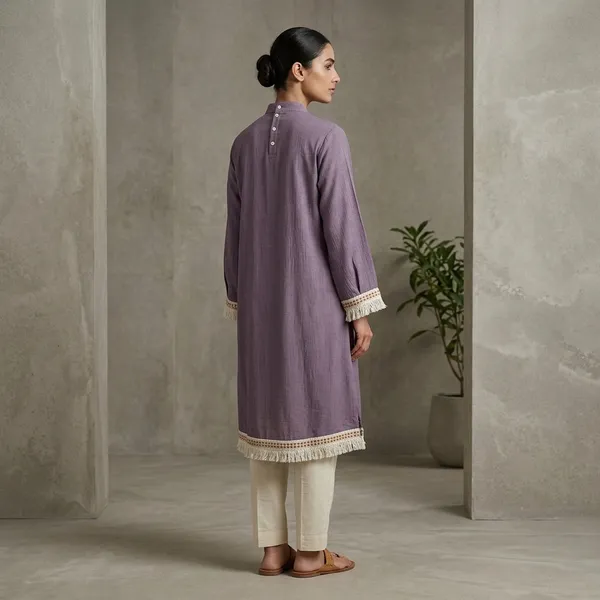 Purple_Crepe_Relaxed_Full_Sleeve_Embroidered_Kurta_For_Women
