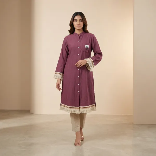Brown_Crepe_Relaxed_Embroidered_Kurta_For_Women