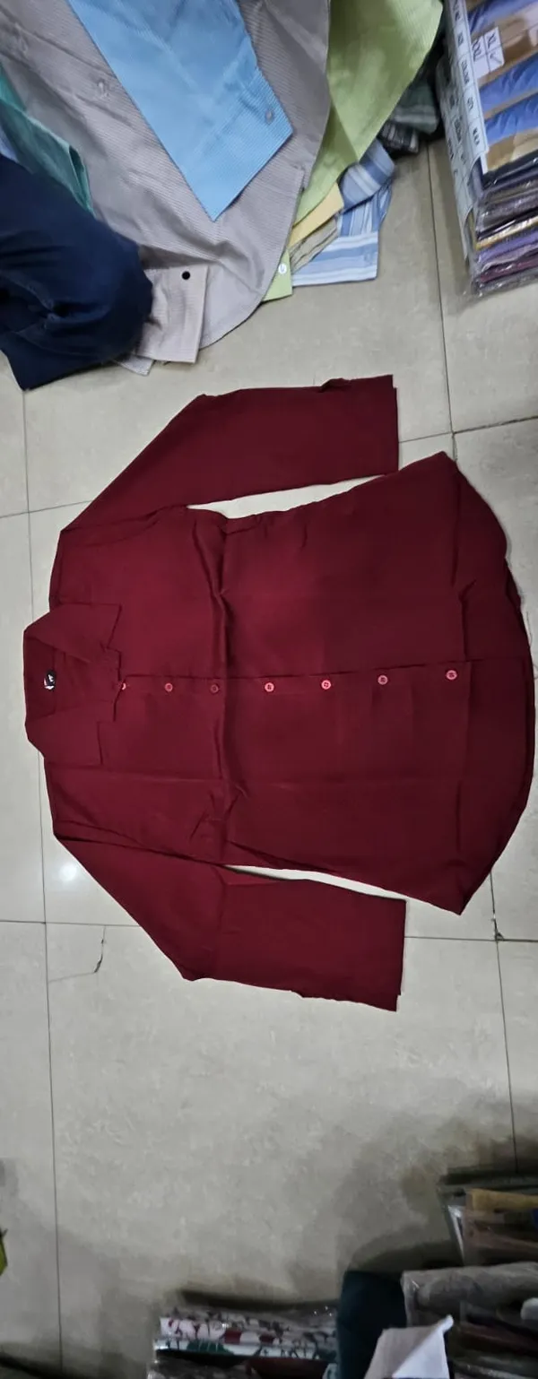 Maroon_Crepe_Regular_Full_Sleeve_Shirt_For_Women