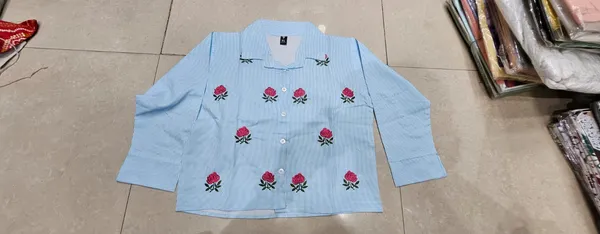 Sky_Blue_Cotton_Full_Sleeve_Floral_Embroidered_Top_For_Girls