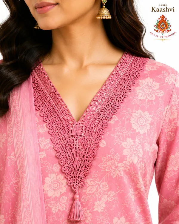 Rose_Pink_Cotton_Jaipuri_Kurta_Palazzo_Dupatta_For_Women