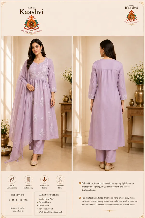 Moonlit_Lavender_Cotton_Kurta_Pant_Dupatta_For_Women