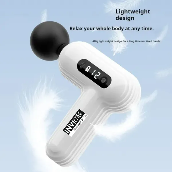 Invigo_Fascia_Gun_Massager_12_Speed_Modes_With_4_Heads_And_Lcd_Touch_Screen_Display_White