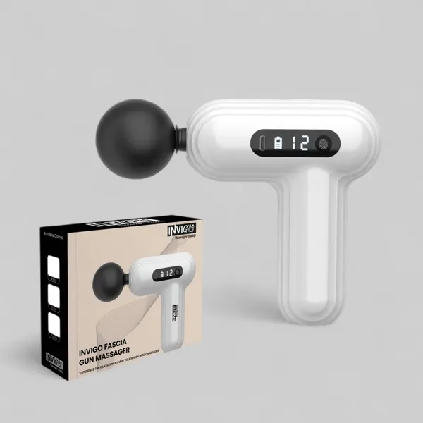 Invigo_Fascia_Gun_Massager_12_Speed_Modes_With_4_Heads_And_Lcd_Touch_Screen_Display_White