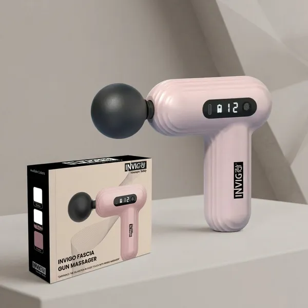 Invigo_Fascia_Gun_Massager_12_Speed_Modes_With_4_Heads_And_Lcd_Touch_Screen_Display_Pink