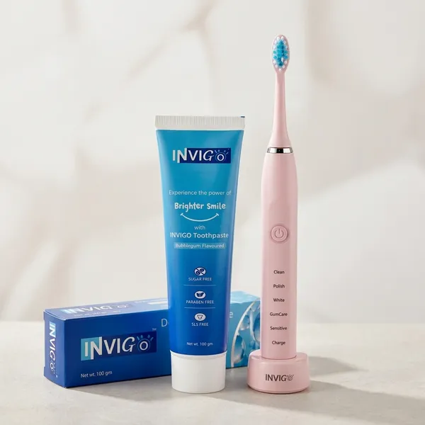 Invigo_Electric_Toothbrush_Bubble_Gum_Toothpaste_Oral_Care_Combo_Pink