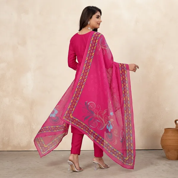 Pink_Embroidered_Churidar_Suit_With_Printed_Dupatta_For_Women
