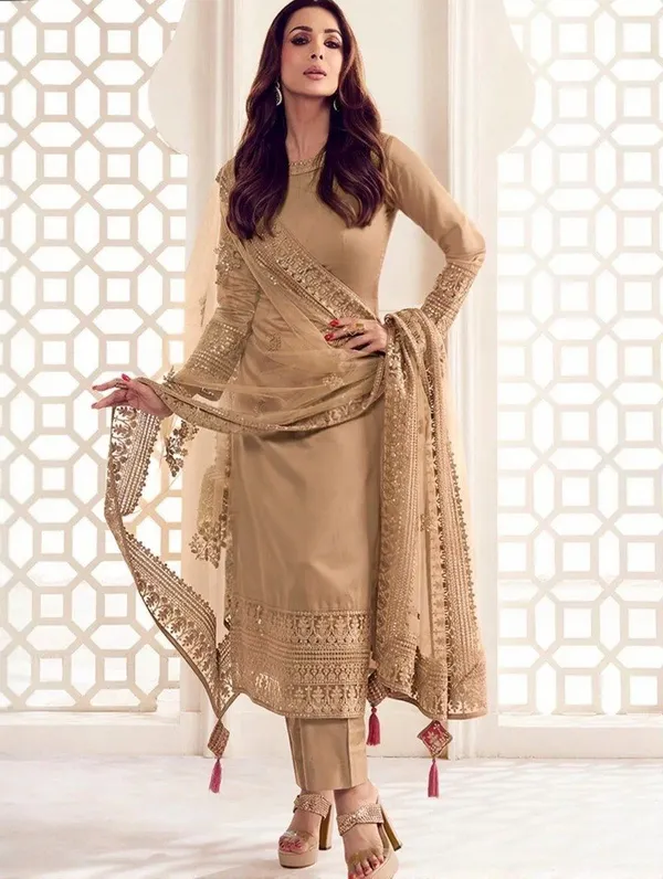 Beige_Georgette_Embroidered_Anarkali_Suit_Set_For_Women