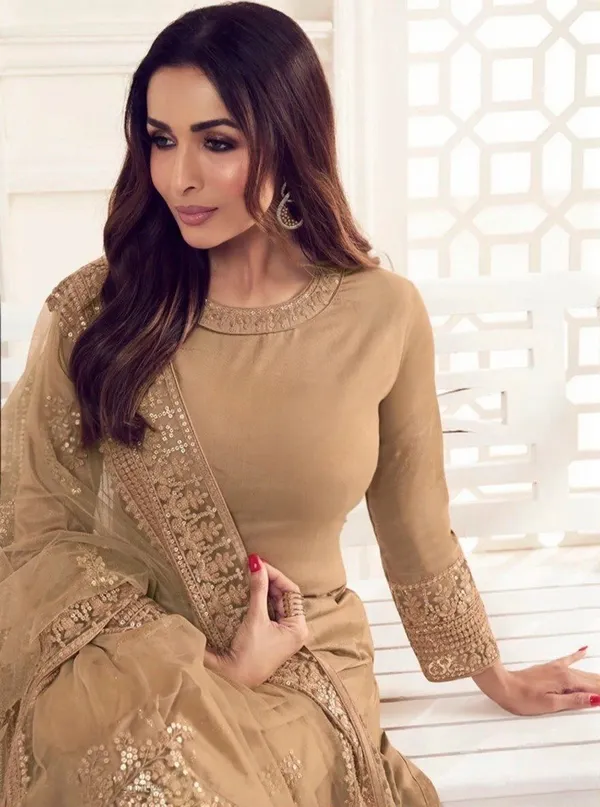 Beige_Georgette_Embroidered_Anarkali_Suit_Set_For_Women