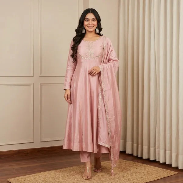 Pink_Embellished_Anarkali_Kurta_Set_With_Dupatta_For_Women