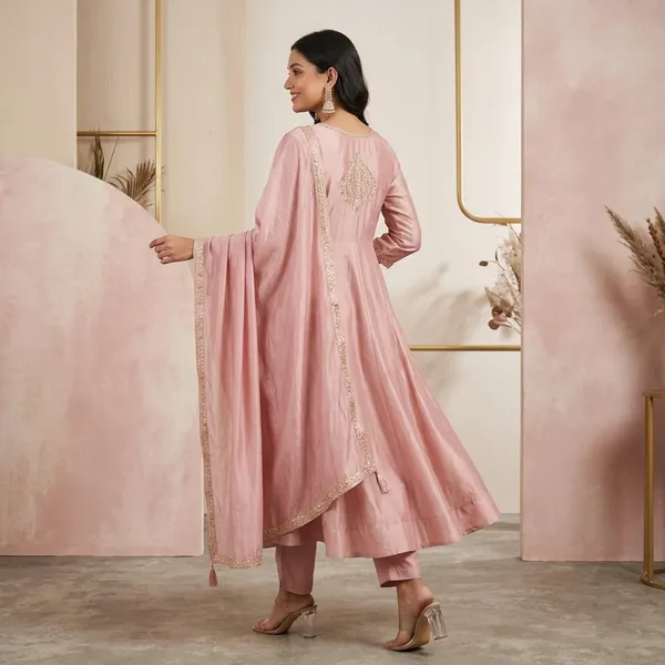 Pink_Embellished_Anarkali_Kurta_Set_With_Dupatta_For_Women