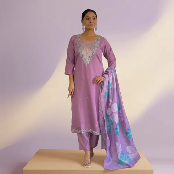 Purple_Cotton_Embroidered_Kurta_Set_For_Women