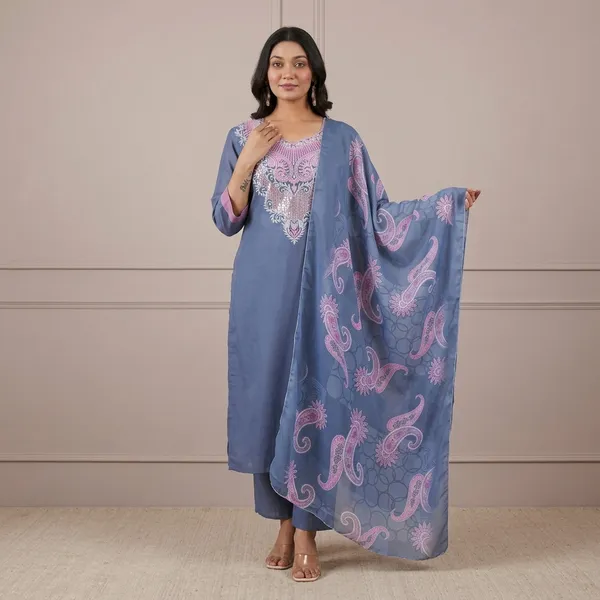 Blue_Embroidered_Georgette_Kurta_Set_With_Dupatta_For_Women