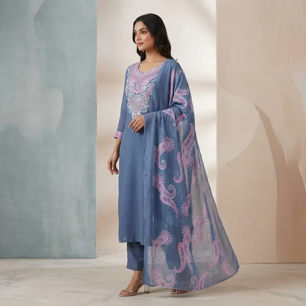 Blue_Embroidered_Georgette_Kurta_Set_With_Dupatta_For_Women
