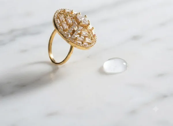Luxury_Floral_Halo_Statement_Ring_for_Women_|_Gold_Plated_Adjustable_Cocktail_Ring_with_Cubic_Zirconia_Stones_|_Designer_Party_Wear_Fashion_Jewelry_|_Free_Size_Ring