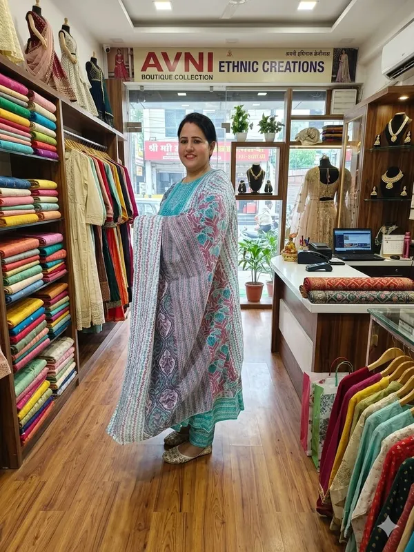 Women__Cotton_Kurti_With_Pant_And_Dupatta_Set