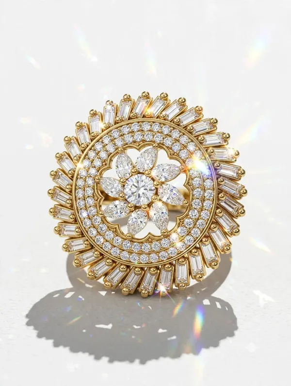 Luxury_Floral_Halo_Statement_Ring_for_Women_|_Gold_Plated_Adjustable_Cocktail_Ring_with_Cubic_Zirconia_Stones_|_Designer_Party_Wear_Fashion_Jewelry_|_Free_Size_Ring