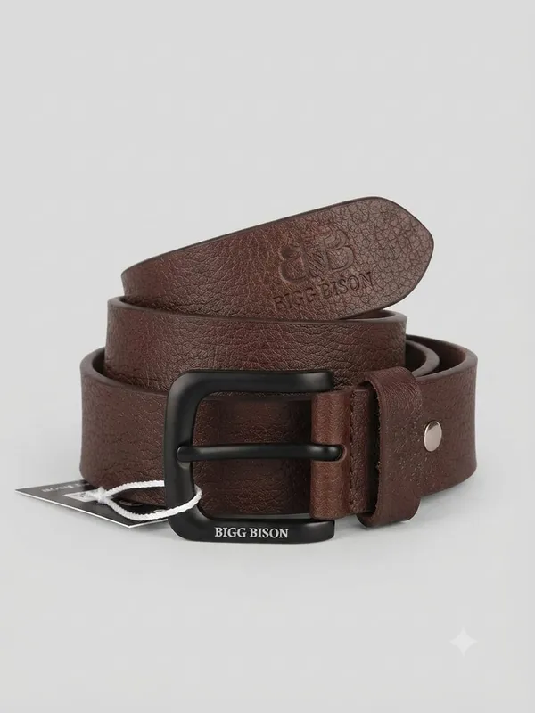 BIGGBISON_"The_Signature"_Premium_Brown_Leather_Belt