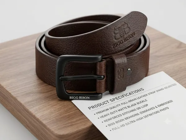 BIGGBISON_"The_Signature"_Premium_Brown_Leather_Belt