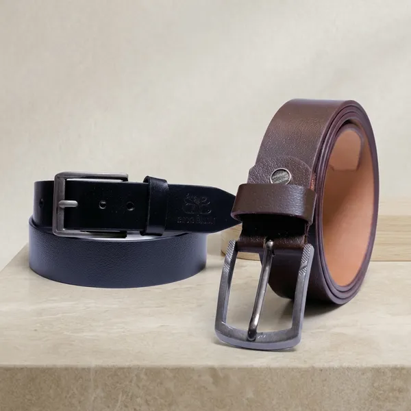 Silver_Buckle_Genuine_Leather_Belt_Duo_–_Black_And_Brown