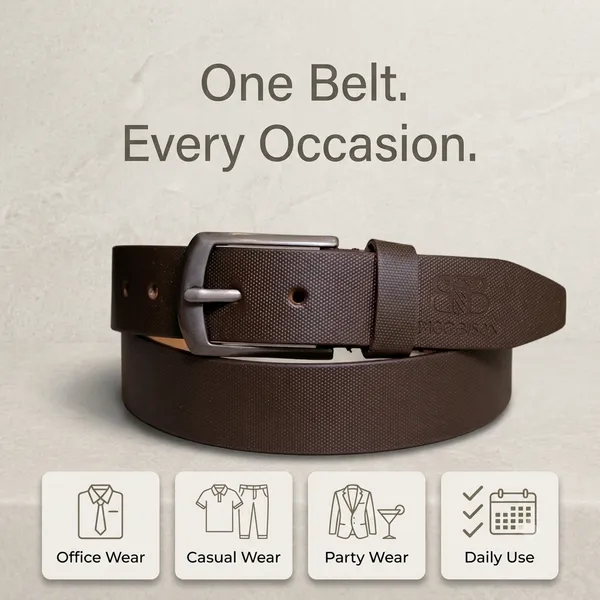 Brown_Genuine_Leather_Textured_Grain_Metal_Buckle_Belt_For_Men
