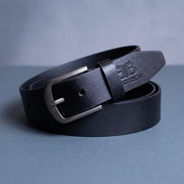 Black_Genuine_Leather_Textured_Matte_Buckle_Belt_For_Men