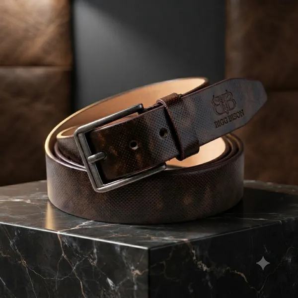 Brown_Genuine_Leather_Textured_Metal_Buckle_Belt_For_Men