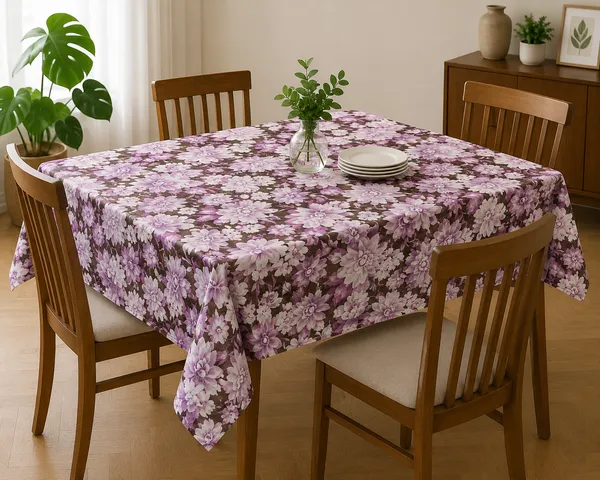 Wowhome_Everyday_Dining_Table_Cover_|_Waterproof_|_4-6-8_Seater_|_Royal_Lavender_Bloom_Print