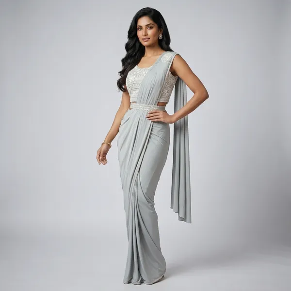 Grey_Lycra_Embellished_Pre-Stitched_Saree_For_Women