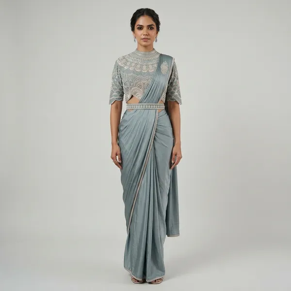 Grey_Lycra_Embellished_Draped_Saree_Gown_For_Women