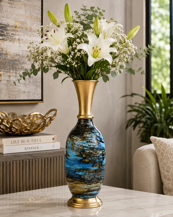 Multicoloured_Brass_Finish_Premium_Vase_For_Living_Room_Decor