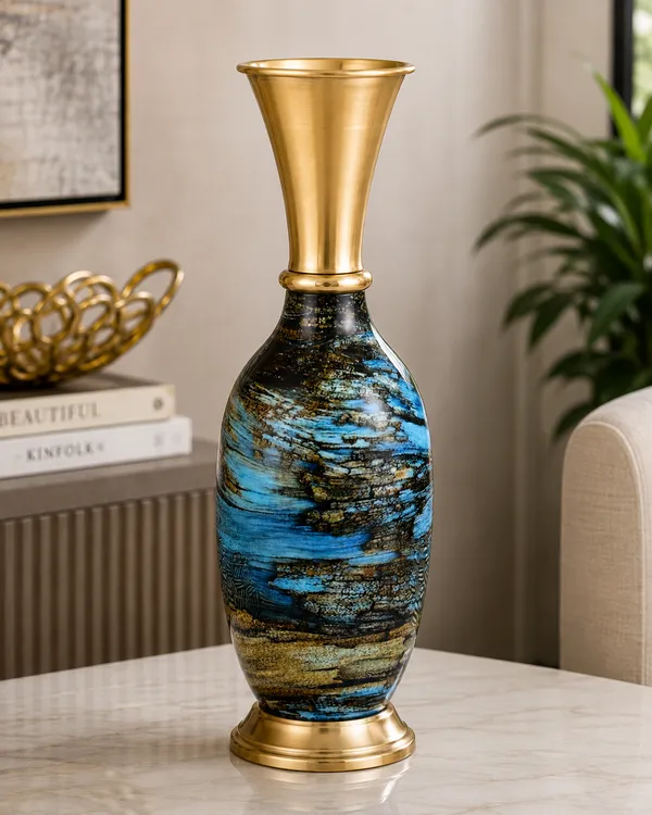 Multicoloured_Brass_Finish_Premium_Vase_For_Living_Room_Decor