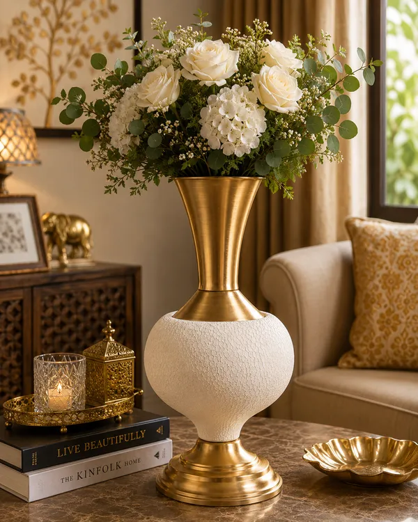 Premium_Brass_Metal_Finish_and_White_Textured_Table_Lamp_For_Bedside_Lighting